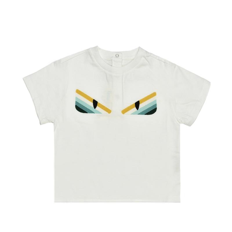 Fendi Baby Boys White Eyes T-Shirt Fendi Baby Boys White Eyes T-Shirt