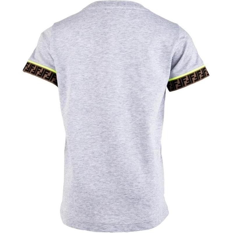 Fendi Boys Grey Logo T-shirt Fendi Boys Grey Logo T-shirt