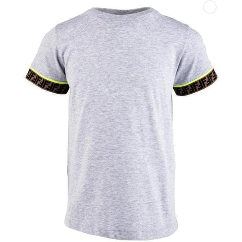 Fendi Boys Grey Logo T-shirt Fendi Boys Grey Logo T-shirt