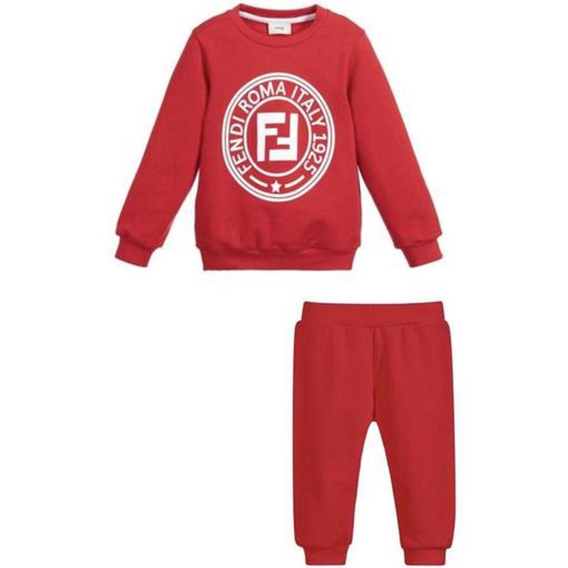 Fendi Boys Red Logo Tracksuit Fendi Boys Red Logo Tracksuit