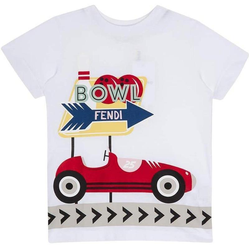 Fendi Boys White T-Shirt Fendi Boys White T-Shirt