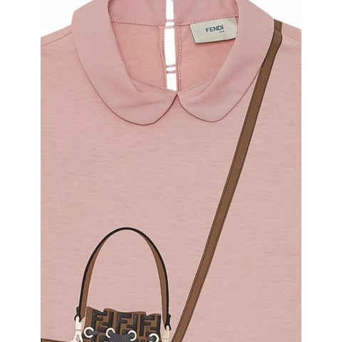 Fendi Girls Pink Pleated Dress Fendi Girls Pink Pleated Dress