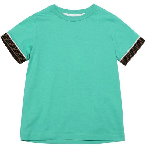 Fendi Green FF Logo T-Shirt