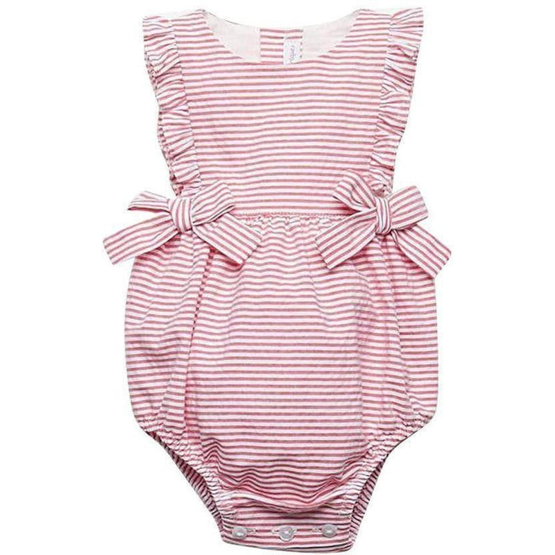 Fina Ejerique Girls Red Stripe Rompers Fina Ejerique Girls Red Stripe Rompers