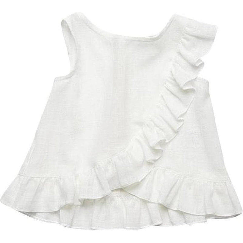Fina Ejerique Girls White Crossover Blouse Fina Ejerique Girls White Crossover Blouse