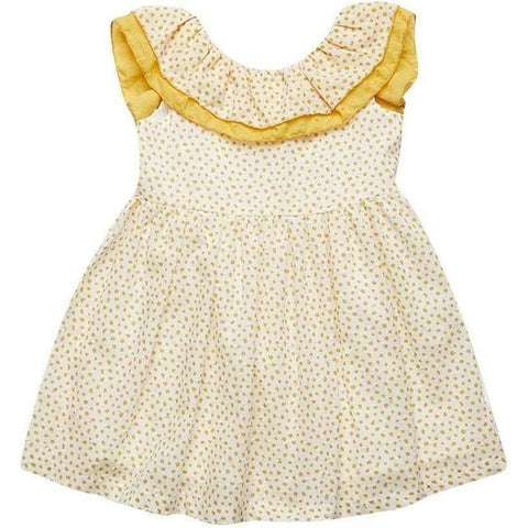Fina Ejerique Girls Yellow Spot Dress Fina Ejerique Girls Yellow Spot Dress