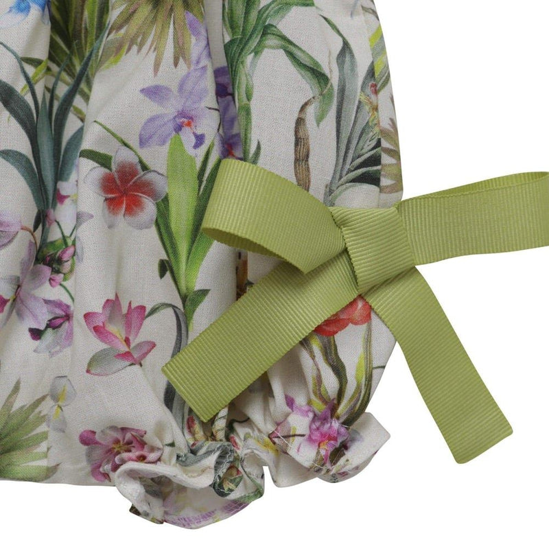 Fina Ejerique White Blouse with Floral Bloomers Set Fina Ejerique White Blouse with Floral Bloomers Set