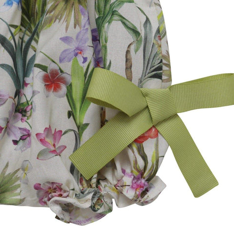 Fina Ejerique White Blouse with Floral Bloomers Set Fina Ejerique White Blouse with Floral Bloomers Set