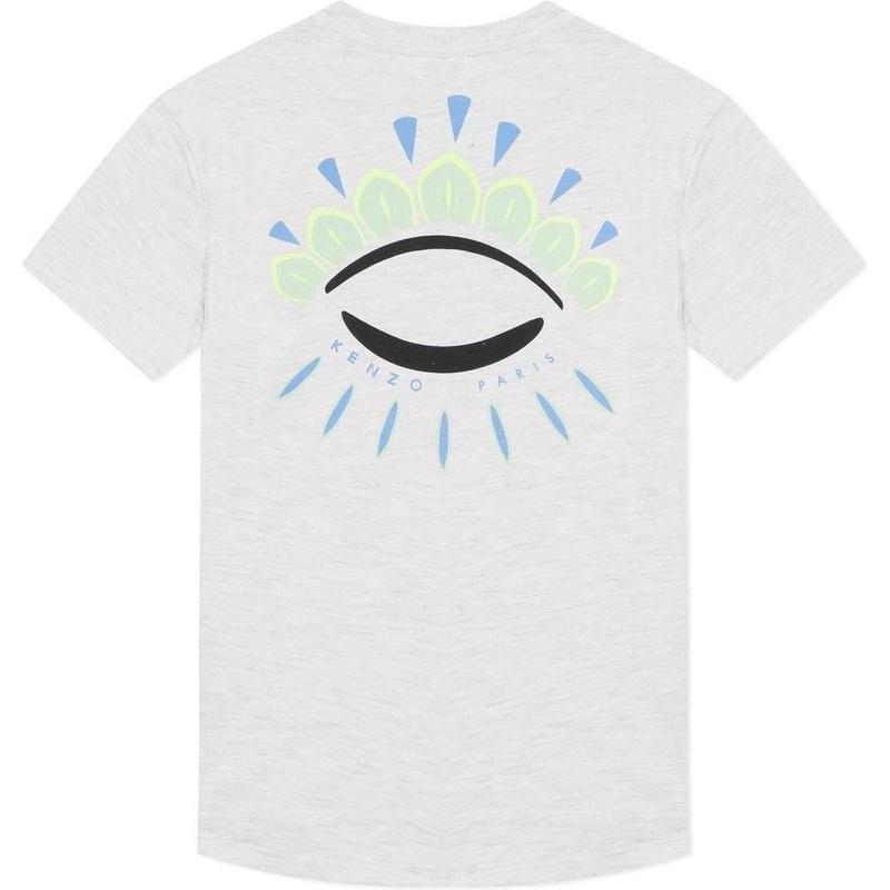 Kenzo Kids Boys Grey T-shirt With Iconic Eye Kenzo Kids Boys Grey T-shirt With Iconic Eye