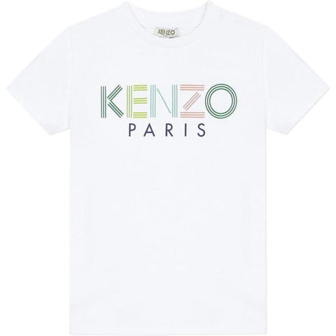 Kenzo Kids Unisex White Sport Line Jb T-Shirt Kenzo Kids Unisex White Sport Line Jb T-Shirt