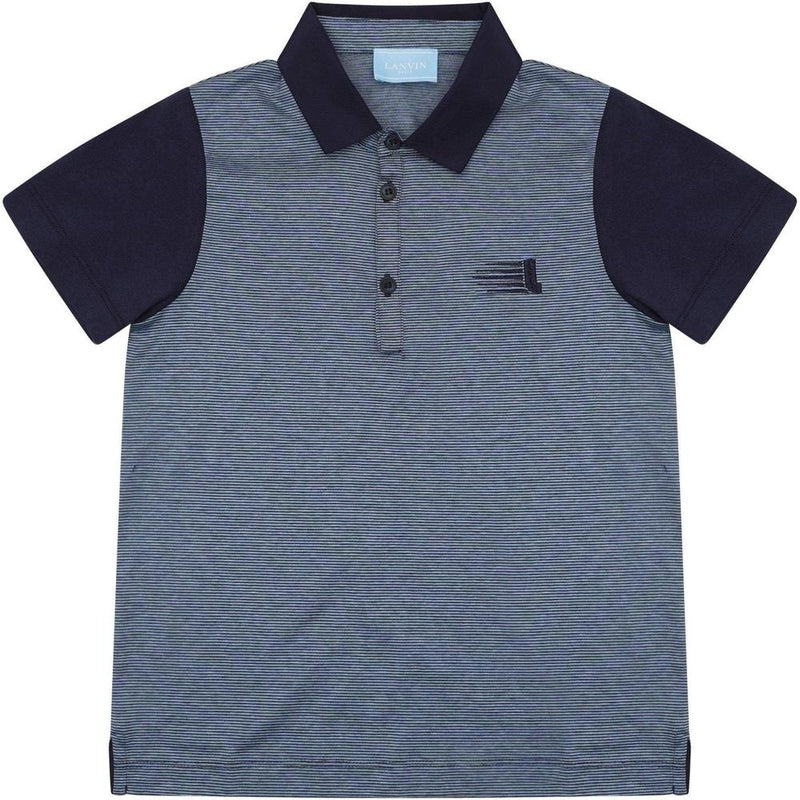 Lanvin Boys Blue Polo Shirt Lanvin Boys Blue Polo Shirt