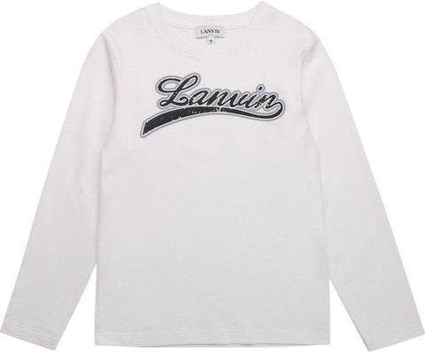 Lanvin Boys Offwhite Logo T-Shirt Lanvin Boys Offwhite Logo T-Shirt