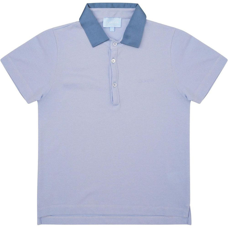 Lanvin Boys Pale Blue Polo Shirt Lanvin Boys Pale Blue Polo Shirt