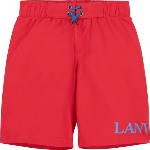 Lanvin Boys Red Swimming Shorts Lanvin Boys Red Swimming Shorts