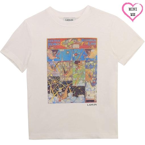 Lanvin Boys White Nemo Logo T-shirt Lanvin Boys White Nemo Logo T-shirt