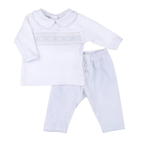 Magnolia Baby Boys Hazel And Hugo Blue 2 Piece Set Magnolia Baby Boys Hazel And Hugo Blue 2 Piece Set