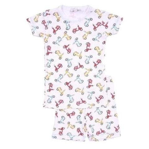 Magnolia Baby Boys 'Ready, Set, Go' White Short Pyjamas Magnolia Baby Boys 'Ready, Set, Go' White Short Pyjamas