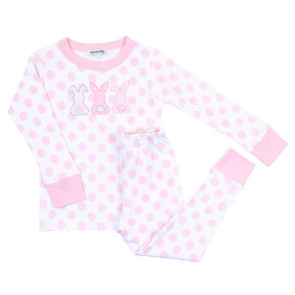 Magnolia Baby Girls Pink Bunny Pyjama Magnolia Baby Girls Pink Bunny Pyjama