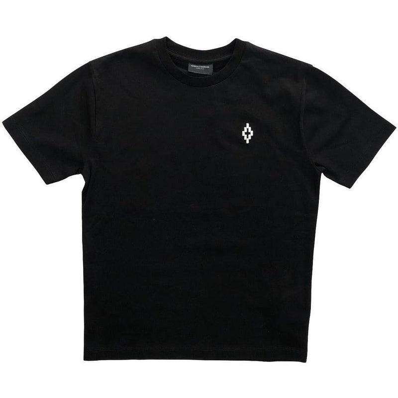 Marcelo Burlon Boys Black 'Logo' Tshirt Marcelo Burlon Boys Black 'Logo' Tshirt