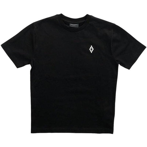 Marcelo Burlon Boys Black 'Logo' Tshirt Marcelo Burlon Boys Black 'Logo' Tshirt