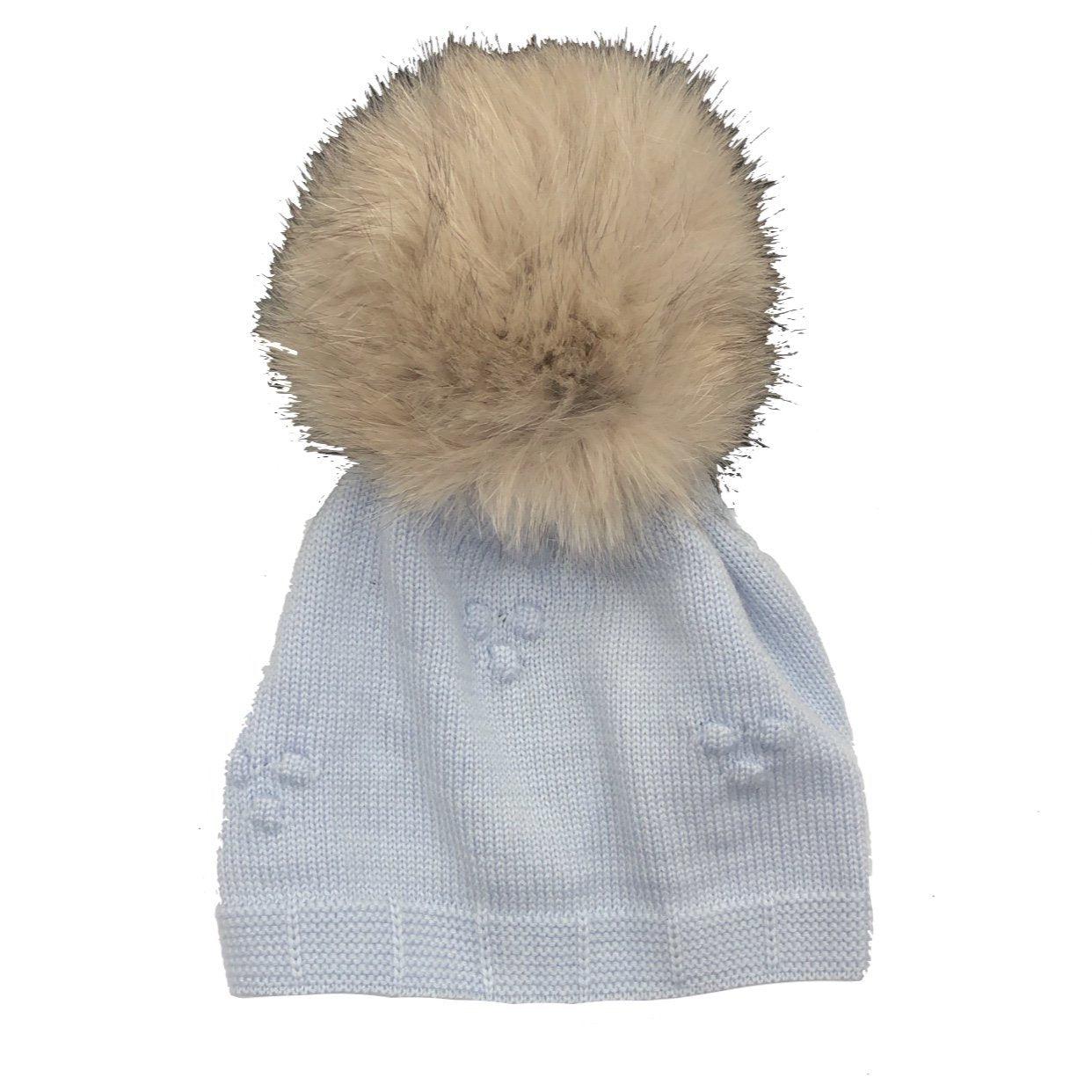 Marlu Baby Boys Faux Fur Bobble Hat Marlu Baby Boys Faux Fur Bobble Hat