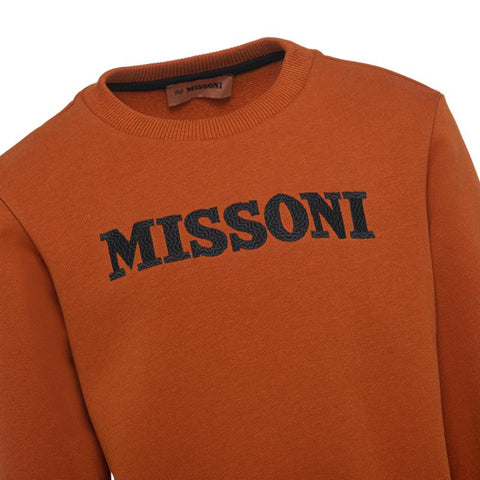Missoni Kids Boys Rust Sweater Missoni Kids Boys Rust Sweater