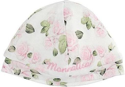 Monnalisa Baby Girls Cream Floral Hat Monnalisa Baby Girls Cream Floral Hat