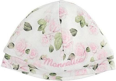 Monnalisa Baby Girls Cream Floral Hat Monnalisa Baby Girls Cream Floral Hat