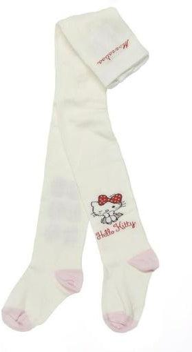Monnalisa Baby Girls Cream & Pink Tights Monnalisa Baby Girls Cream & Pink Tights