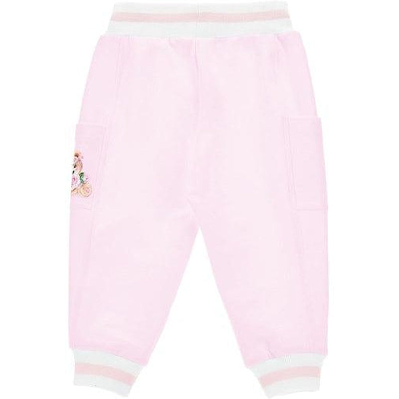 Monnalisa Baby Girls Pink Bear Joggers