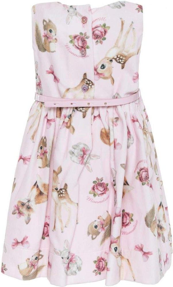 Monnalisa Baby Girls Pink 'Woodlands' Dress Monnalisa Baby Girls Pink 'Woodlands' Dress