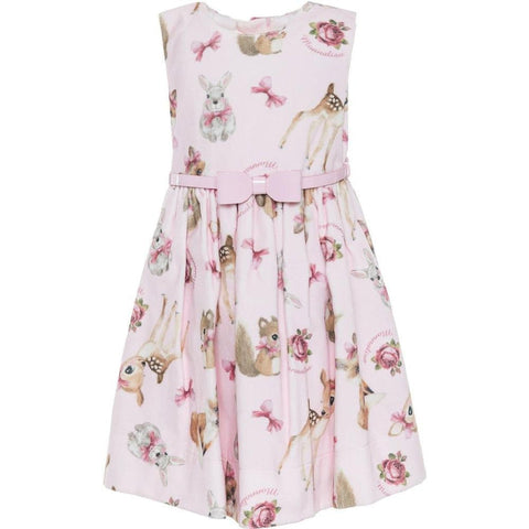 Monnalisa Baby Girls Pink 'Woodlands' Dress Monnalisa Baby Girls Pink 'Woodlands' Dress