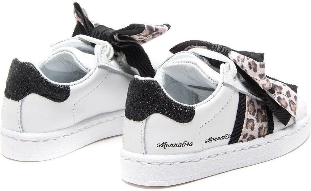 Monnalisa Girls Black & White Glitter Trainers 4703 9950 Monnalisa Girls Black & White Glitter Trainers 4703 9950