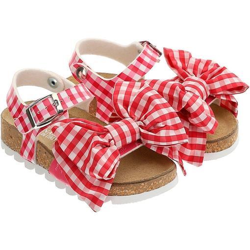 Monnalisa Girls Fuchsia Sandals Monnalisa Girls Fuchsia Sandals