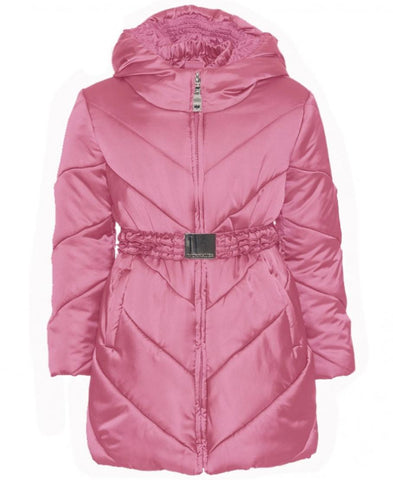 Monnalisa Girls Pink Down Padded Coat Monnalisa Girls Pink Down Padded Coat