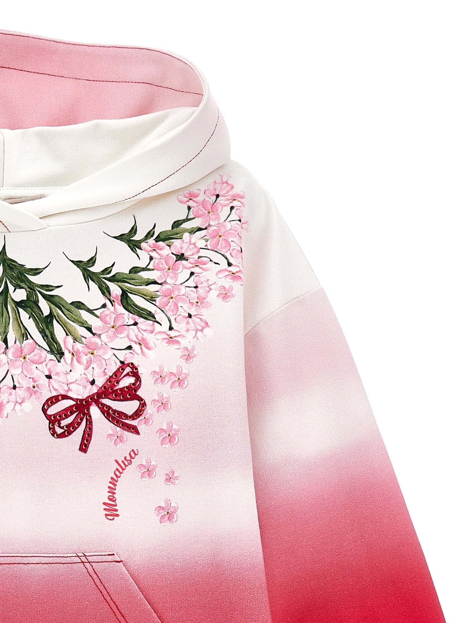 Monnalisa Girls Pink Flower Dress Monnalisa Girls Pink Flower Dress