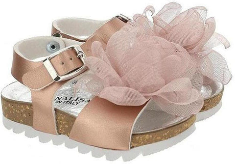 Monnalisa Girls Rose Sandals Monnalisa Girls Rose Sandals