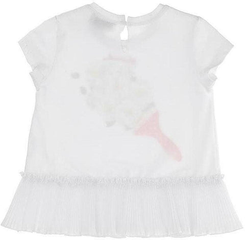 Monnalisa Girls White T-Shirt Monnalisa Girls White T-Shirt