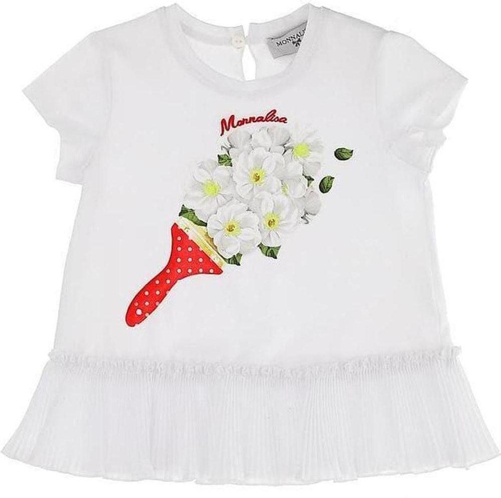 Monnalisa Girls White T-Shirt Monnalisa Girls White T-Shirt