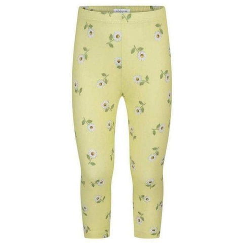 Monnalisa Girls Yellow Daisy Leggings Monnalisa Girls Yellow Daisy Leggings