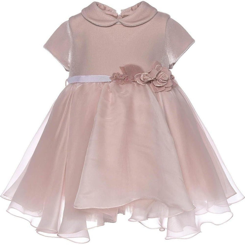 Monnalisa Pink Velvet Dress Monnalisa Pink Velvet Dress