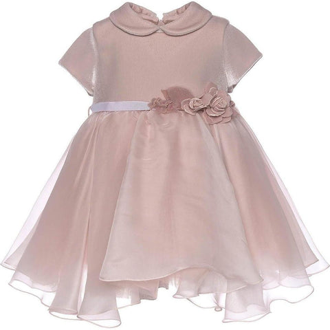 Monnalisa Pink Velvet Dress Monnalisa Pink Velvet Dress