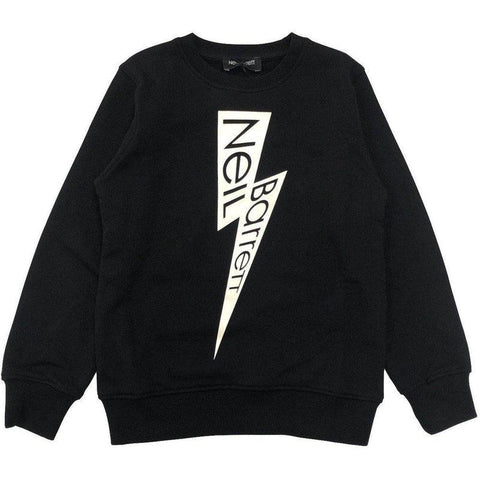 Neil Barrett Boys Black Thunder Logo Sweatshirt Neil Barrett Boys Black Thunder Logo Sweatshirt