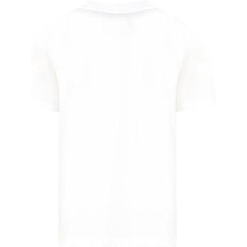 Neil Barrett Boys White Thunderbolt Text T-Shirt Neil Barrett Boys White Thunderbolt Text T-Shirt