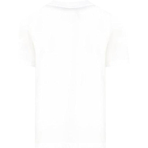 Neil Barrett Boys White Thunderbolt Text T-Shirt Neil Barrett Boys White Thunderbolt Text T-Shirt