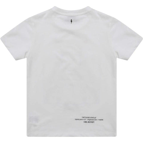 Neil Barrett White Statue Jersey T-Shirt Neil Barrett White Statue Jersey T-Shirt