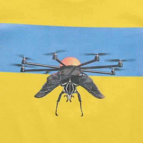 Neil Barrett Yellow Insect Jersey T-Shirt Neil Barrett Yellow Insect Jersey T-Shirt