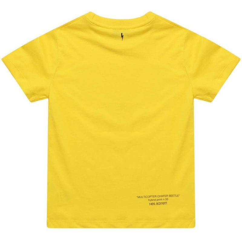 Neil Barrett Yellow Insect Jersey T-Shirt Neil Barrett Yellow Insect Jersey T-Shirt