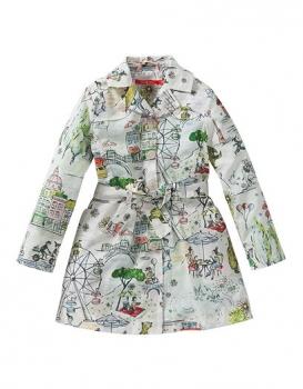 Oilily Girls Caroline Trench Coat Oilily Girls Caroline Trench Coat