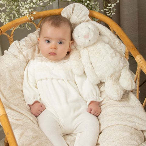 patachou Baby Girls Cream Babygrow patachou Baby Girls Cream Babygrow